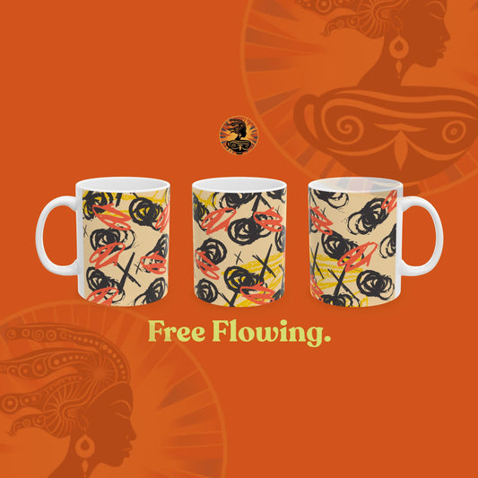 Free Flowing Mug - Cream | Maati's House (11oz)
