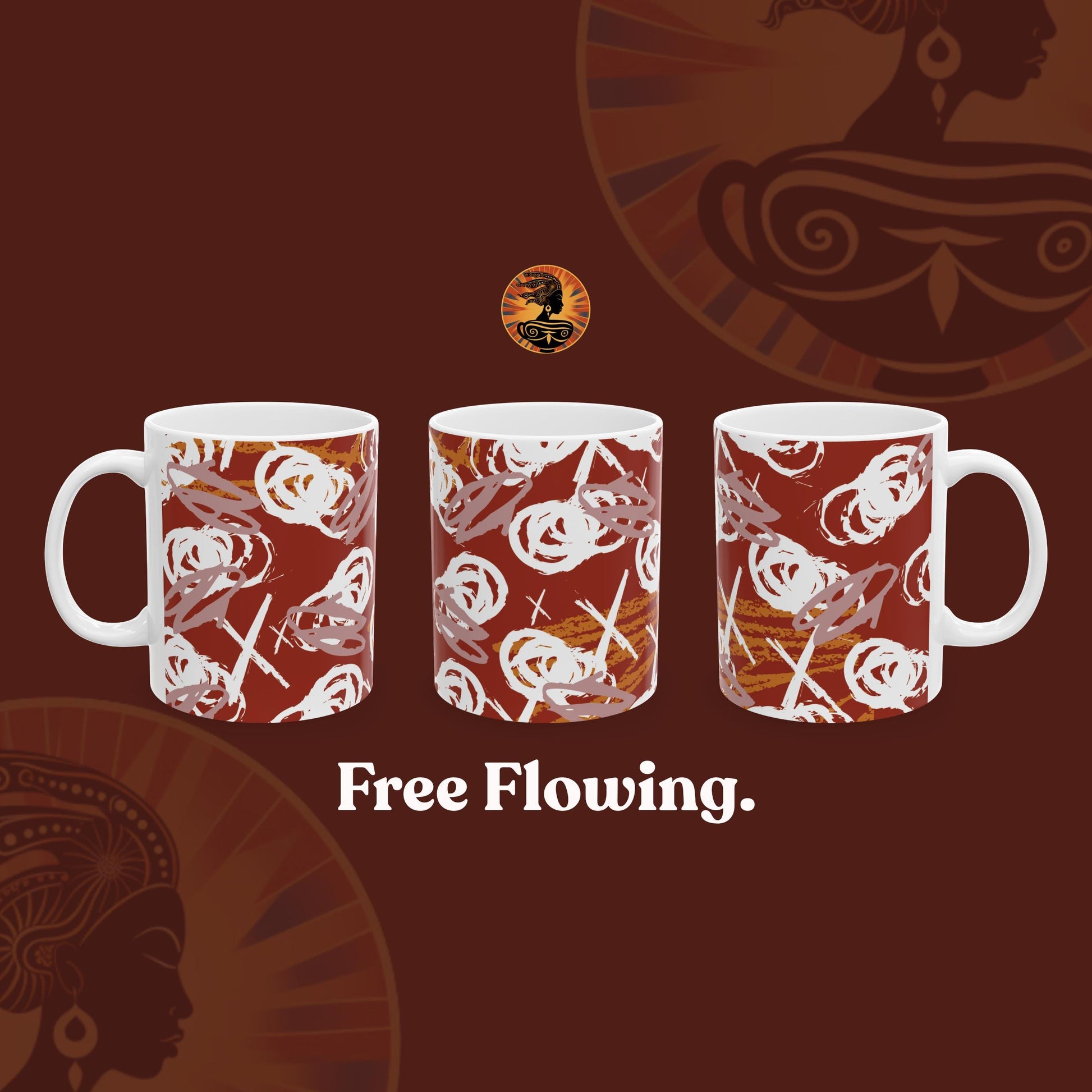 Free Flowing Mug - Pink | Maati's House (11oz)