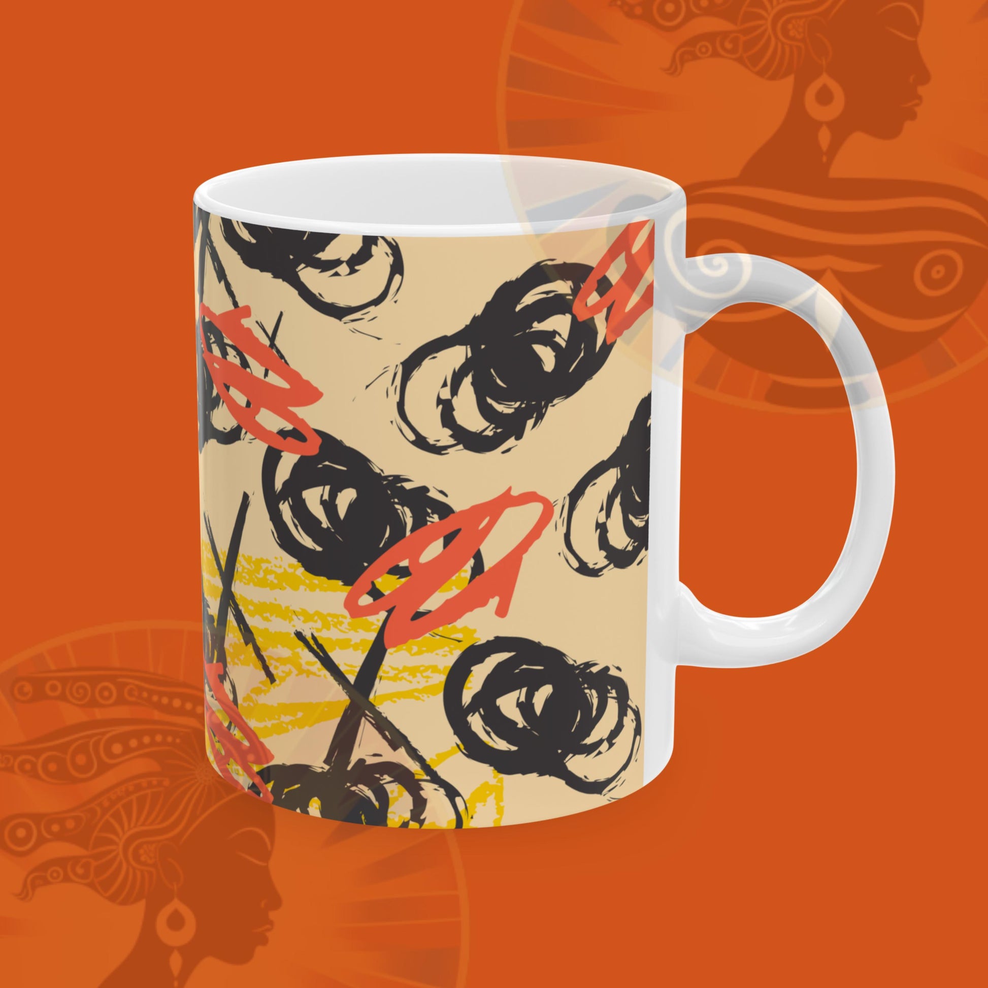 Free Flowing Mug - Cream | Maati's House (11oz)